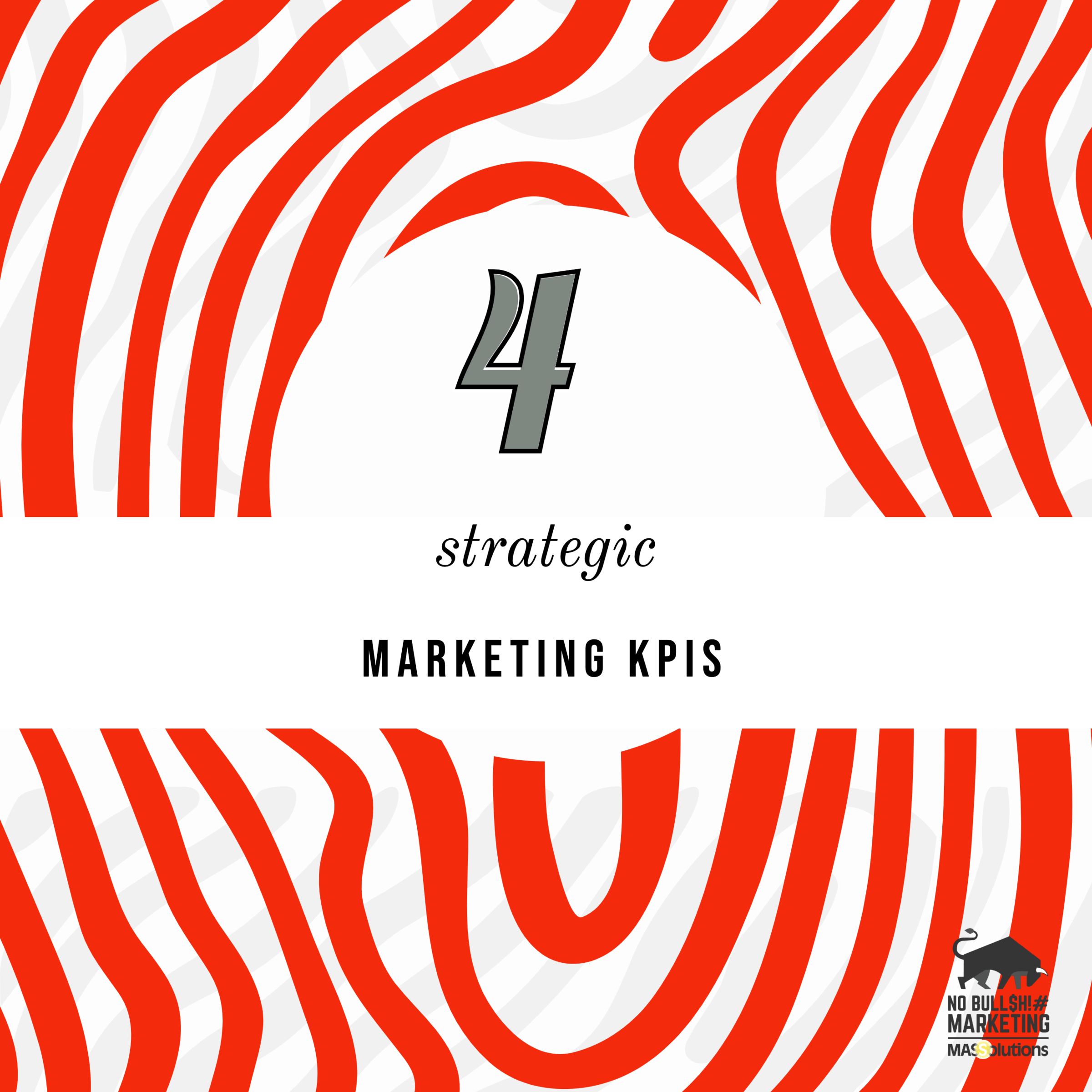 MASSolutions-branded image with text, "4 Strategic Marketing KPIs"